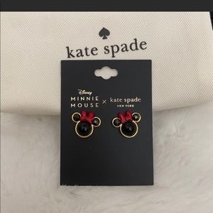 NIB Kate Spade Minnie Mouse Stud Earrings